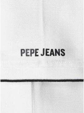Polo Pepe Jeans Hayden bianco basico per bambino