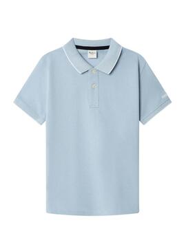 Polo Pepe Jeans Hayden azzurro cielo per ragazzo