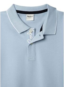 Polo Pepe Jeans Hayden azzurro cielo per ragazzo