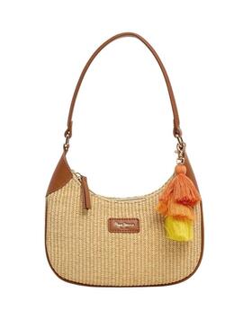 Borsa Pepe Jeans Trish in rafia per donna