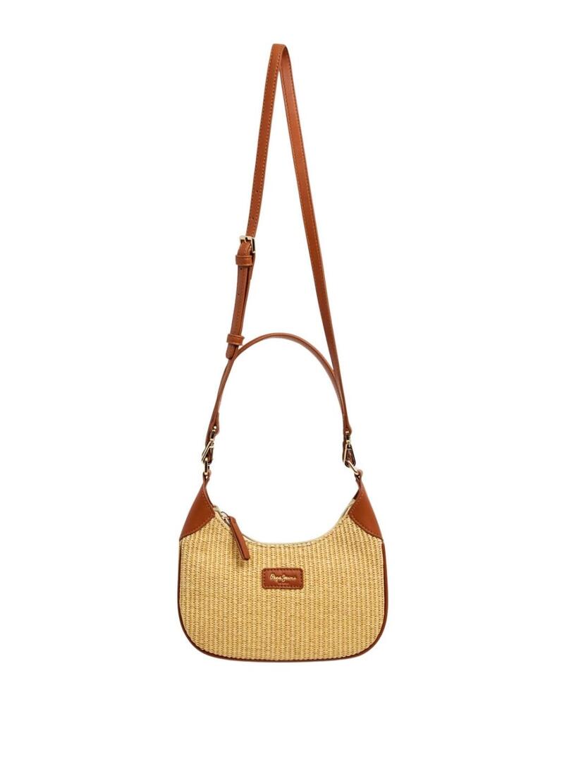 Borsa Pepe Jeans Trish in rafia per donna