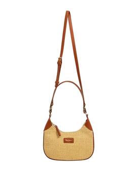 Borsa Pepe Jeans Trish in rafia per donna