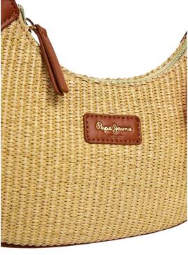 Borsa Pepe Jeans Trish in rafia per donna