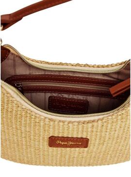Borsa Pepe Jeans Trish in rafia per donna