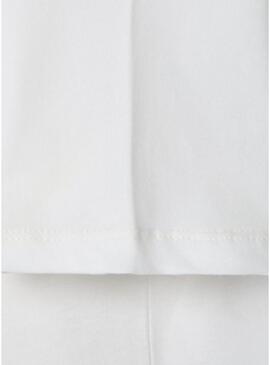 Maglietta Pepe Jeans Joshua logo bianco sporco per bambino