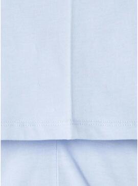 Maglietta Pepe Jeans Joshua con logo blu cielo per bambino