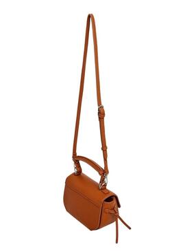 Borsa Pepe Jeans Ambra script marrone per donna