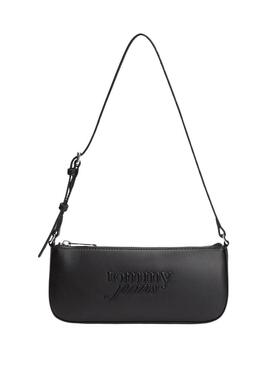 Borsa Tommy Jeans Must Shoulder nera per donna