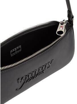 Borsa Tommy Jeans Must Shoulder nera per donna