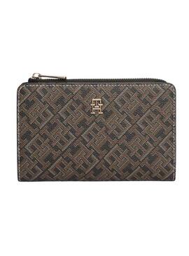 Portafoglio Tommy Hilfiger Monoplay Icon marrone per donna