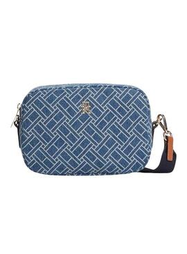 Borsa Tommy Hilfiger Popette camera blu per donna