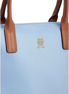 Borsa Tommy Hilfiger Popette mini blu per donna