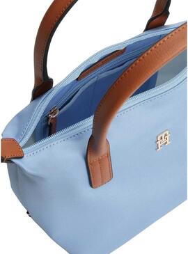 Borsa Tommy Hilfiger Popette mini blu per donna