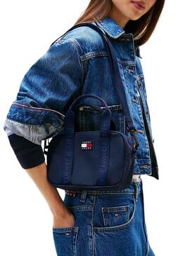 Borsa Tommy Jeans Daily a tracolla blu per donna