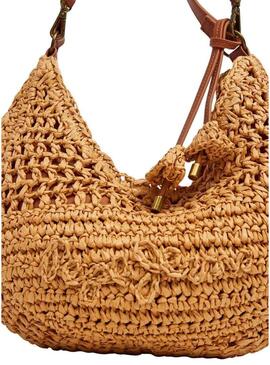 Borsa Pepe Jeans Ziggy Balm in rafia per donna