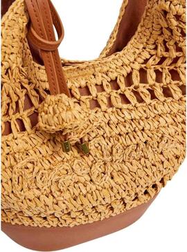 Borsa Pepe Jeans Judith in rafia per donna