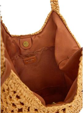 Borsa Pepe Jeans Judith in rafia per donna