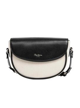Borsa Pepe Jeans Crisha bianca e nera per donna