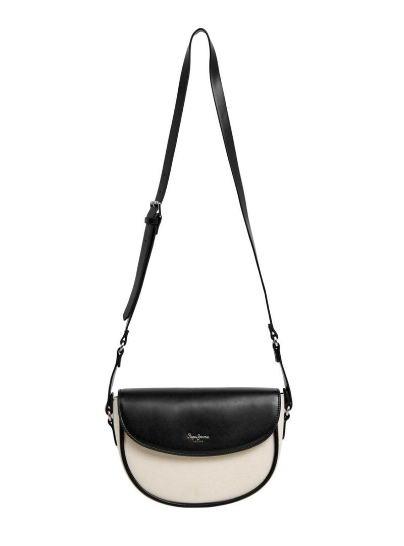 Borsa Pepe Jeans Crisha bianca e nera per donna