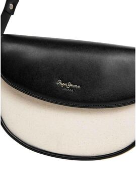 Borsa Pepe Jeans Crisha bianca e nera per donna
