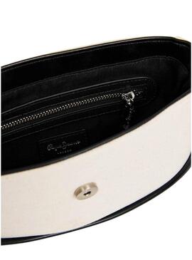 Borsa Pepe Jeans Crisha bianca e nera per donna