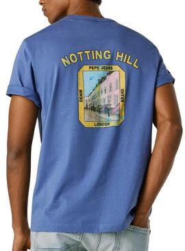 Maglietta Pepe Jeans Sion blu per uomo