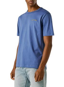 Maglietta Pepe Jeans Sion blu per uomo