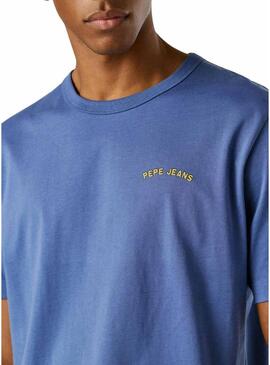 Maglietta Pepe Jeans Sion blu per uomo