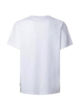 Maglietta Pepe Jeans Sagan bianca per uomo