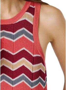 Top Pepe Jeans Kasha rosa per donna