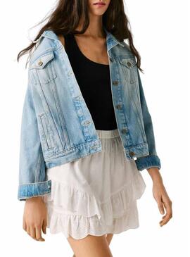 Gonna pantalone Pepe Jeans Camila bianca per donna