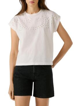 Maglietta Pepe Jeans Mina bianca per donna