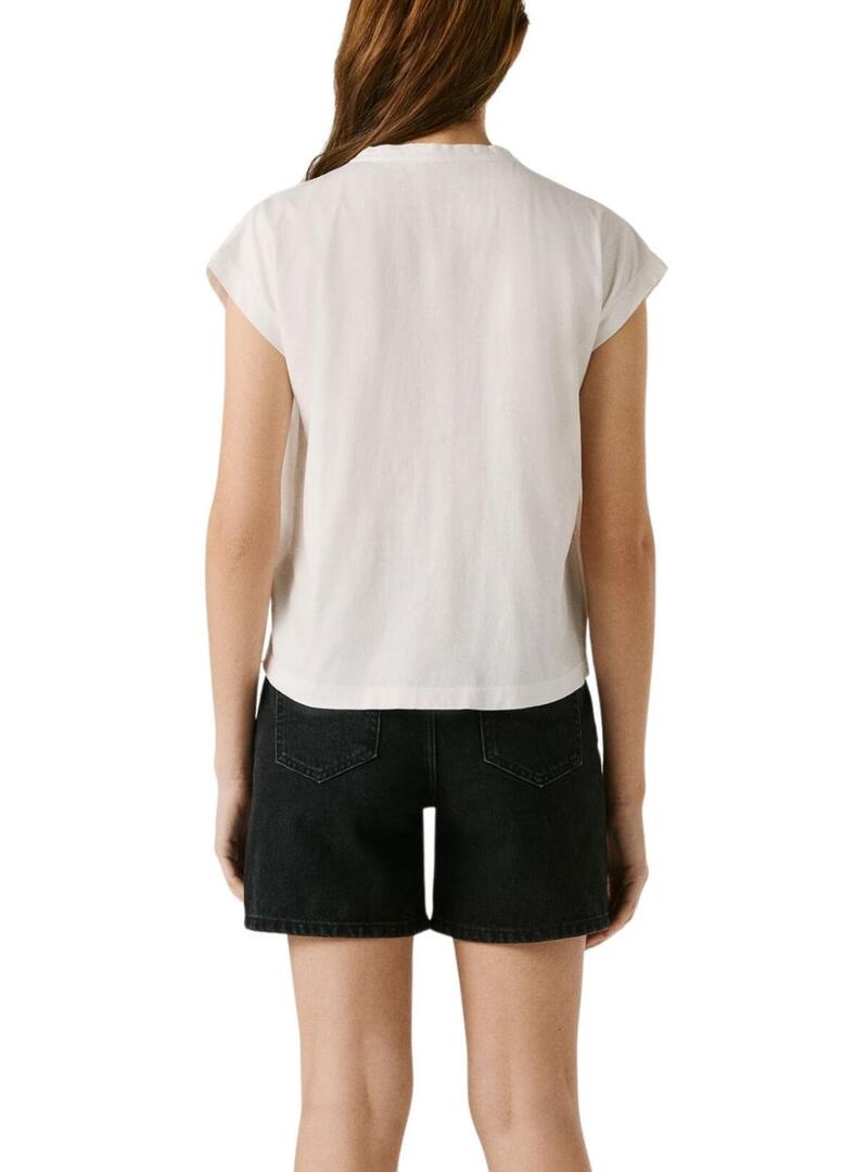 Maglietta Pepe Jeans Mina bianca per donna