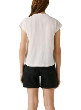 Maglietta Pepe Jeans Mina bianca per donna