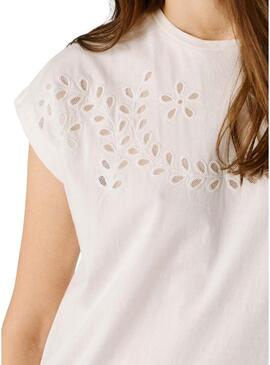 Maglietta Pepe Jeans Mina bianca per donna