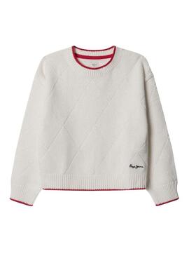 Maglia Pepe Jeans Florence bianca per bambina