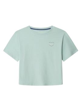 Maglietta Pepe Jeans Giana turchese per bambina