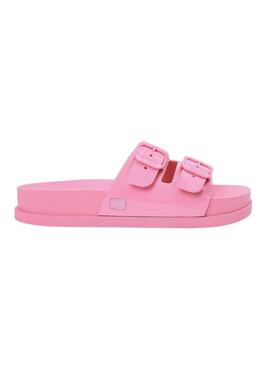 Infradito Tommy Jeans Confort Jelly con fibbie rosa per donna