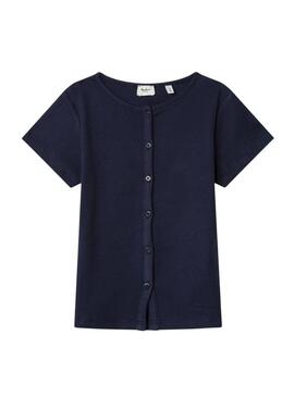 Maglietta Pepe Jeans Angy blu scuro per ragazza