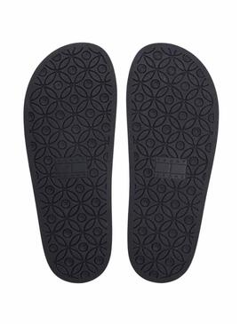 Ciabatte Tommy Jeans Confort Jelly con fibbie nere per donna.