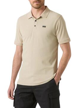 Polo Helly Hansen Driftline beige per uomo.