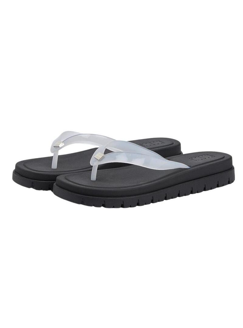 Ciabatte Tommy Jeans Cleated Jelly in gomma per donna