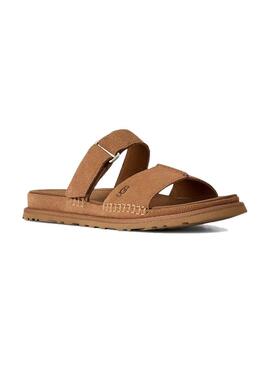 Sandali UGG GoldenGaze Slide Chestnut per donna