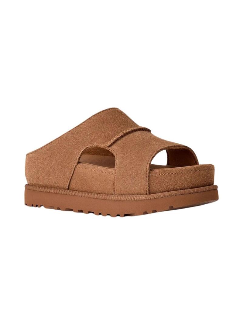 Sandali UGG Goldenstar Hi Cutout Slide Chestnut per donna