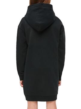 Abito Calvin Klein Monogram con cappuccio nero