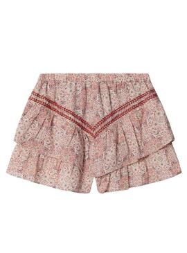 Shorts Pepe Jeans Hella stampati floreali per bambina.
