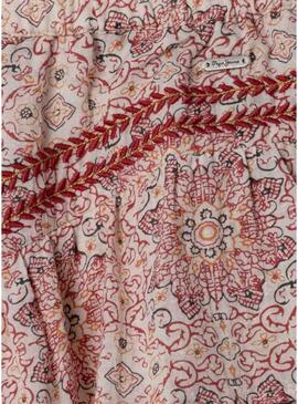 Shorts Pepe Jeans Hella stampati floreali per bambina.