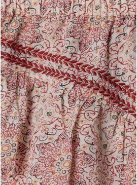 Shorts Pepe Jeans Hella stampati floreali per bambina.