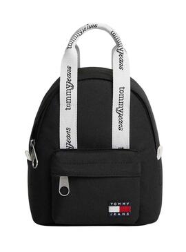 Zaino Tommy Jeans Essential mini nero per donna.