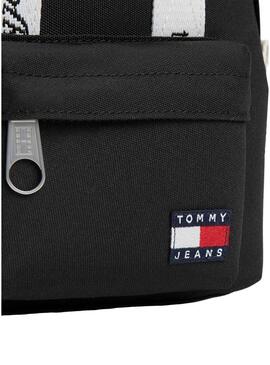Zaino Tommy Jeans Essential mini nero per donna.